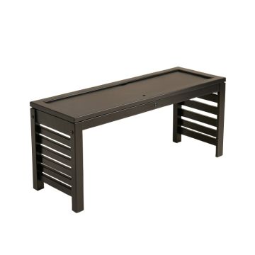Moss Crossing Narrow Outdoor Storage Bench - Black