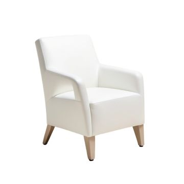 Flavia Upholstered Parsons Chair In White