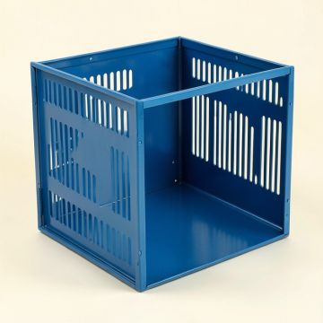 Hill Edge Empty Furniture-Style Pet Crate - Blue (synthetic illustration; no displayed measurements)
