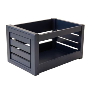 Fern Edge Empty Furniture-Style Pet Crate - Navy (synthetic illustration; no displayed measurements)