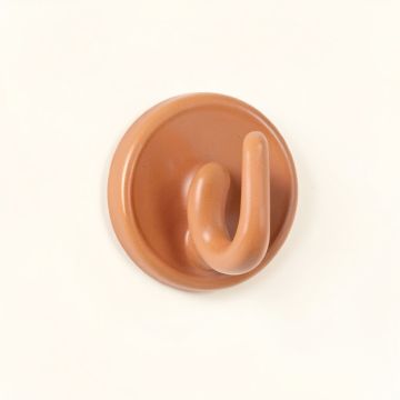 Oak Crossing Wall-Mounted Robe Hook - Terracotta (synthetic illustration; no displayed measurements)