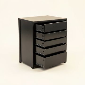 Dawn Bridge Small-Parts Storage Drawer Cabinet - Black (synthetic illustration; no displayed measurements)