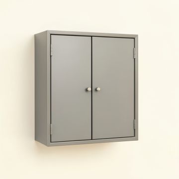Alder Brook Wall-Mounted Entry Cabinet - Gray (synthetic illustration; no displayed measurements)