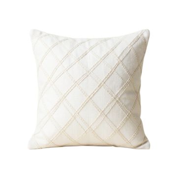 Dune Crest Filled Accent Pillow - White