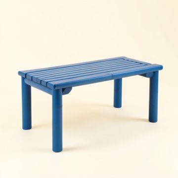 Flint Field Indoor Bench - Blue (synthetic illustration; no displayed measurements)