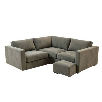 Ohan 112 '' Wide Microfiber/Microsuede Right Hand Facing Modular Corner Sectional
