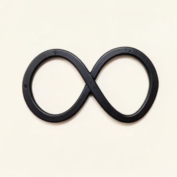 Brantford Love Forever Infinity Symbol Beautiful Steel Home Wall Sign (synthetic illustration; no displayed measurements)