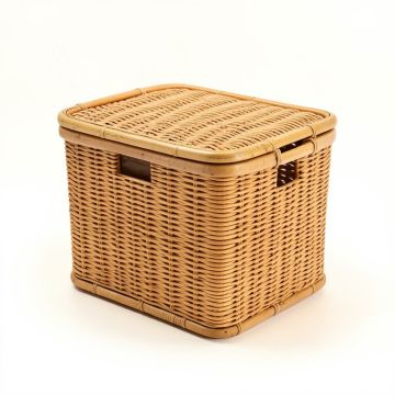 Flip Type Bamboo Laundry Hamper (synthetic illustration; no displayed measurements)