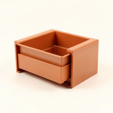 Bay Bridge Small-Parts Storage Drawer Cabinet - Terracotta (synthetic illustration; no displayed measurements)