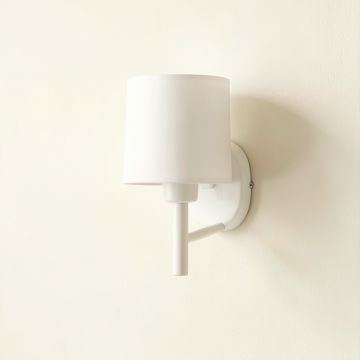 Olive Canyon Wall Sconce Mounted On A Plain Wall - White (synthetic illustration; no displayed measurements)
