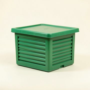 Dune Arc Closed Outdoor Storage Box (synthetic illustration; no displayed measurements)