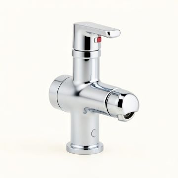 Vibrantbath Waterfall Commercial Widespread Chrome Bathroom Faucet With Drain Assembly (synthetic illustration; no displayed measurements)