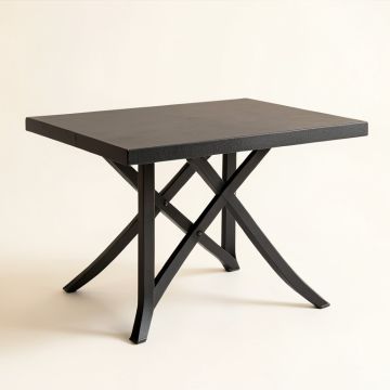 Rowan Dale Patio Table - Black (synthetic illustration; no displayed measurements)