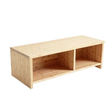 Holly Bridge Shoe Storage Bench - Ivory