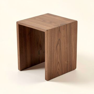 Sura Wood Block End Table (synthetic illustration; no displayed measurements)