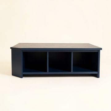 Elm Arc Shoe Storage Bench (synthetic illustration; no displayed measurements)