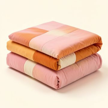 Orange And Pink Duvet Cover Set (synthetic illustration; no displayed measurements)
