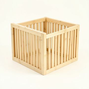 Spruce Bridge Empty Furniture-Style Litter Enclosure - Beige (synthetic illustration; no displayed measurements)