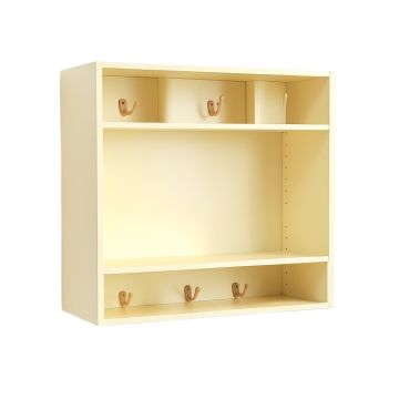 Hazel Crossing Wall-Mounted Entryway Organizer Shelf - Cream