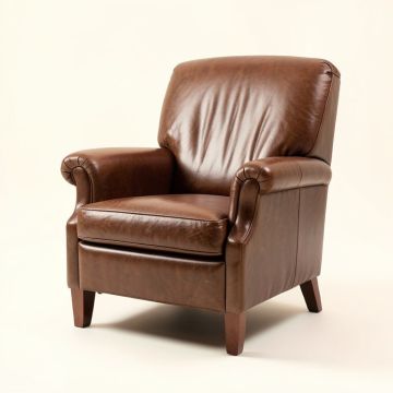 Boley 41 '' Wide Top Grain Leather Club Chair (synthetic illustration; no displayed measurements)