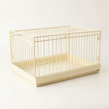 Linden Canyon Empty Furniture-Style Pet Crate - Cream (synthetic illustration; no displayed measurements)