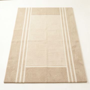 Oak Arc Rectangular Area Rug - Beige (synthetic illustration; no displayed measurements)