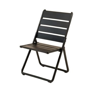 Harbor Branch Folding Outdoor Chair - Black (synthetic illustration; no displayed measurements)