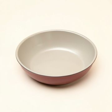 Ayesha Curry Porcelain 14 '' Enamel Non-Stick Aluminum Wok (synthetic illustration; no displayed measurements)