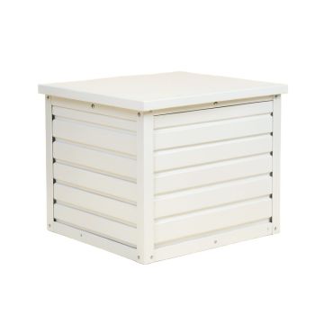 Flint Bend Closed Outdoor Storage Box - White