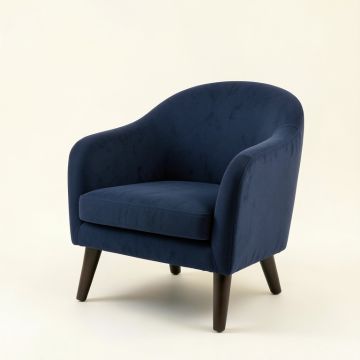 Brook Crossing Upholstered Armchair - Navy (synthetic illustration; no displayed measurements)
