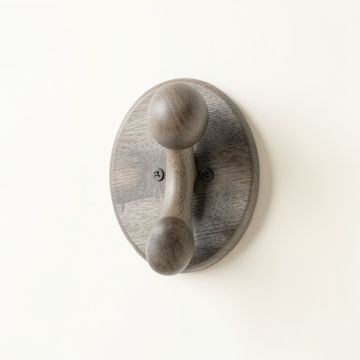Wren Crest Wall-Mounted Robe Hook - Gray (synthetic illustration; no displayed measurements)