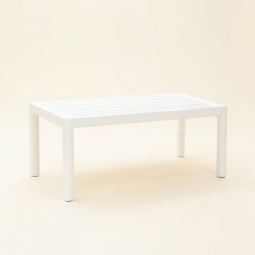 Aspen Canyon Indoor Bench - White (synthetic illustration; no displayed measurements)
