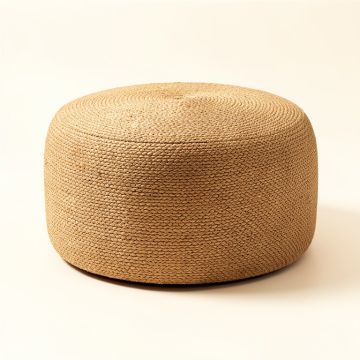 Odin 20 '' Wide Round Pouf Ottoman (synthetic illustration; no displayed measurements)