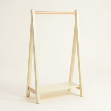 Rowan Bluff Empty Garment Rack - Cream (synthetic illustration; no displayed measurements)