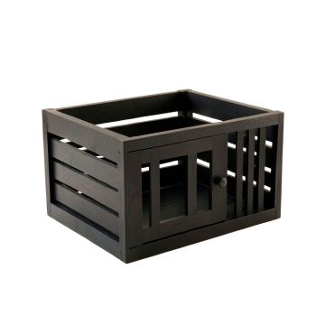 Moss Bend Empty Furniture-Style Pet Crate - Black