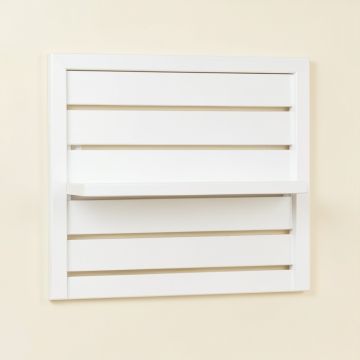 Hill Edge Empty Wall-Mounted Tool Organizer Panel - White (synthetic illustration; no displayed measurements)