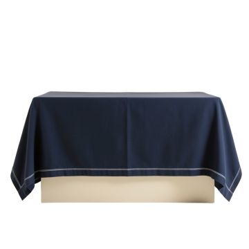 Pine Bend Flat Bed Sheet - Navy