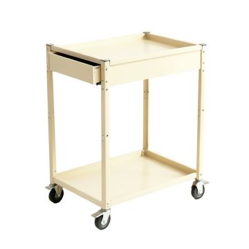 Ridge Bluff Empty Rolling Workshop Cart - Ivory