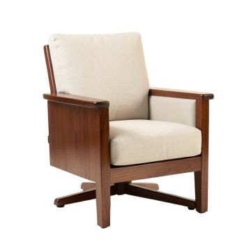 Berkley 32 '' Wide Cotton Swivel Armchair (synthetic illustration; no displayed measurements)