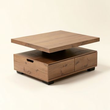 Mishel Coffee Table With Storage (synthetic illustration; no displayed measurements)