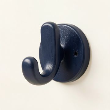 Hazel Branch Wall-Mounted Robe Hook - Navy (synthetic illustration; no displayed measurements)