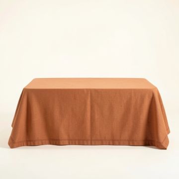 Aspen Edge Flat Bed Sheet - Terracotta (synthetic illustration; no displayed measurements)