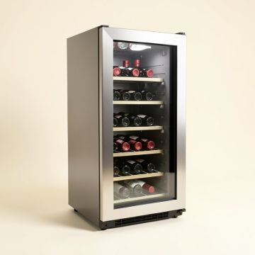 46 Bottle And 149 Can Single Zone Freestanding Wine & Beverage Refrigerator (synthetic illustration; no displayed measurements)