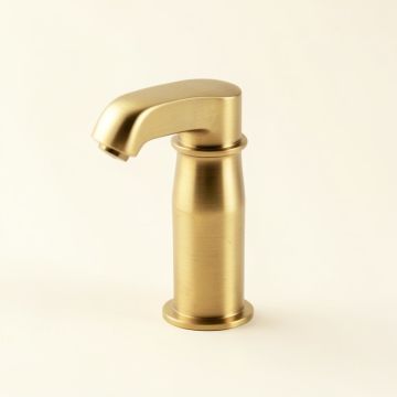 Circular Single Hole Bathroom Faucet (synthetic illustration; no displayed measurements)