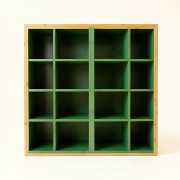 Flint Arc Empty Mug-Storage Cabinet Insert - Green (synthetic illustration; no displayed measurements)