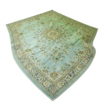 Indira Oriental Green/Light Blue Area Rug