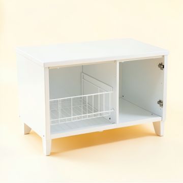 Wren Arc Empty Countertop Canister Rack - White (synthetic illustration; no displayed measurements)