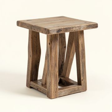 Gracie Oaks & Co. Driftwood Ashbrook Farmhouse End Table (synthetic illustration; no displayed measurements)