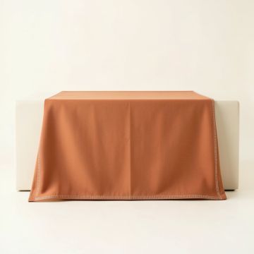 Shore Branch Flat Bed Sheet - Terracotta (synthetic illustration; no displayed measurements)