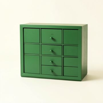 Aspen Arc Small-Parts Storage Drawer Cabinet (synthetic illustration; no displayed measurements)